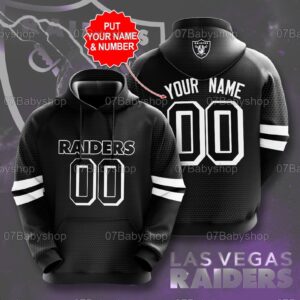 Personalized Oakland Raiders NFL Custom Name 3D Printed Pull Over Hoodie Zip Up Hoodie 1