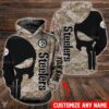Personalized Pittsburgh Steelers NFL Custom Name 3D Printed Pull Over Hoodie Zip Up Hoodie 1