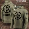Personalized Pittsburgh Steelers Nfl Team Army Custom Name 3D Printed Pull Over Hoodie, Zip Up Hoodie Personalized Pittsburgh Steelers NFL Team Army Custom Name 3D Printed Pull Over Hoodie Zip Up Hoodie 1