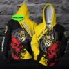Personalized Richmond Football Club Afl Skull Custom 3D All Over Print Hoodie Personalized Richmond Football Club AFL Skull Custom 3D All Over Print Hoodie 1