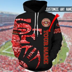 Personalized San Francisco 49ers NFL American Football Team 3D All Over Print Zip up Hoodie Option 1