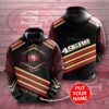 Personalized San Francisco 49Ers Nfl Custom Name 3D All Over Print Zip Up Hoodie Option Personalized San Francisco 49ers NFL Custom Name 3D All Over Print Zip up Hoodie Option 1