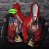 Personalized San Francisco 49Ers Nfl Skull Custom 3D All Over Print Hoodie Personalized San Francisco 49ers NFL Skull Custom 3D All Over Print Hoodie 1