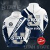 Personalized Utah State Aggies Custom Sport All Over Print Hoodie 3D 0