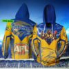 Personalized West Coast Eagles Afl Lightning Custom 3D All Over Print Hoodie Personalized West Coast Eagles AFL Lightning Custom 3D All Over Print Hoodie 1