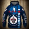 Personalized Winnipeg Jets NHL Custom 3D All Over Print Hoodie 1