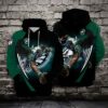 Philadelphia Eagles American Football Team NFL 3D All Over Print Zip up Hoodie Option 1