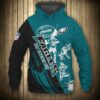 Philadelphia Eagles Hoodie 3D Cartoon Player Cute Zip Hoodie Philadelphia Eagles Hoodie 3D Cartoon Player Cute Zip Hoodie 0
