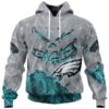 Philadelphia Eagles Hoodie 3D Devil Eyes Gift for Fans Philadelphia Eagles Hoodie 3D Devil Eyes Gift for Fans 0