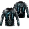 Philadelphia Eagles Hoodie 3D Zip Hoodie Death Smoke Graphic Gifts for Fans Philadelphia Eagles Hoodie 3D Zip Hoodie Death Smoke Graphic Gifts for Fans 0