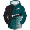 Philadelphia Eagles Hoodie Long Sleeve Zip Hoodie for Fan 0