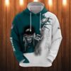 Philadelphia Eagles Hoodie Ultra Death Graphic Gift for Halloween Philadelphia Eagles Hoodie Ultra Death Graphic Gift for Halloween 0