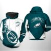 Philadelphia Eagles NFL Classic 3D All Over Print Zip up Hoodie Option 1