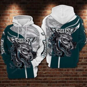 Philadelphia Eagles NFL Football American 3D All Over Print Zip up Hoodie Option 1