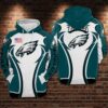Philadelphia Eagles Nfl Football White 3D All Over Print Zip Up Hoodie Option Philadelphia Eagles NFL Football White 3D All Over Print Zip up Hoodie Option 1