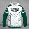 Philadelphia Eagles NFL Men and Women 3D All Over Print Zip up Hoodie Option 1