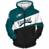 Philadelphia Eagles Zip Hoodie 3D Zip Hoodie 0