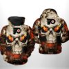 Philadelphia Flyers Nhl Skull 3D All Over Print Zip Up Hoodie Option Philadelphia Flyers NHL Skull 3D All Over Print Zip up Hoodie Option 1