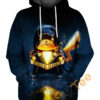 Pikachu Black Adam Hoodie 3D Pikachu Black Adam Hoodie 3D 0