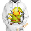 Pikachu Cosplay Hoodie 3D Pikachu Cosplay Hoodie 3D 0