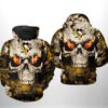 Pittsburgh Penguins Nhl Skull 3D All Over Print Zip Up Hoodie Option Pittsburgh Penguins NHL Skull 3D All Over Print Zip up Hoodie Option 1