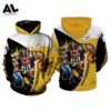 Pittsburgh Steelers American Football Athletic NFL 3D All Over Print Zip up Hoodie Option 1