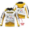 Pittsburgh Steelers Custom Design Personalized 3D Hoodie Zip Hoodie NFL 3D All Over Print Hoodie Zip Hoodie 1