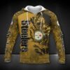 Pittsburgh Steelers Dark Golden Scratch 3D Hoodie Zip Hoodie NFL 3D All Over Print Hoodie Zip Hoodie 1