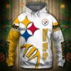 Pittsburgh Steelers Hoodie 3D Graphic Balls Zip Hoodie Pullover Pittsburgh Steelers Hoodie 3D Graphic Balls Zip Hoodie Pullover 0
