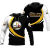 Pittsburgh Steelers Hoodie 3D Zip Hoodie Curve Graphic Gifts for Fans Pittsburgh Steelers Hoodie 3D Zip Hoodie Curve Graphic Gifts for Fans 0