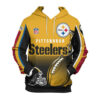 Pittsburgh Steelers Hoodie 3D Zip Hoodie Cute Flame Balls Graphic Gifts for Fans Pittsburgh Steelers Hoodie 3D Zip Hoodie Cute Flame Balls Graphic Gifts for Fans 0