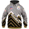 Pittsburgh Steelers Hoodie 3D Zip Hoodie Pullover Size S5Xl 0