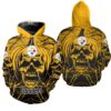 Pittsburgh Steelers Hoodie Halloween Pumpkin Skull Print Zip Hoodie Pittsburgh Steelers Hoodie Halloween Pumpkin Skull Print Zip Hoodie 0