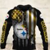 Pittsburgh Steelers Hoodie Nfl American Football Team 3D All Over Print Zip Up Hoodie Option Pittsburgh Steelers Hoodie NFL American Football Team 3D All Over Print Zip up Hoodie Option 1