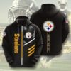Pittsburgh Steelers NFL Here We Go 3D All Over Print Zip up Hoodie Option 1