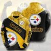 Pittsburgh Steelers NFL Jersey 3D All Over Print Zip up Hoodie Option 1