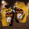 Pittsburgh Steelers Nfl Skull Gold 3D Printed Pull Over Zip Up Hoodie Pittsburgh Steelers NFL Skull Gold 3D Printed Pull Over Zip Up Hoodie 1