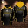 Pittsburgh Steelers NFL Striped 3D All Over Print Zip up Hoodie Option 1