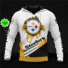 Pittsburgh Steelers Personalized 3D Hoodie Zip Hoodie NFL 3D All Over Print Hoodie Zip Hoodie 1