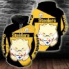 Pittsburgh Steelers Togepi Pokemon 3D Hoodie Zip Hoodie NFL 3D All Over Print Hoodie Zip Hoodie 1