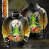 Pittsburgh Steelers Zip Up 3D Hoodie 0