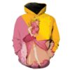 Princess Peach Mario Peach Hoodie 3D Princess Peach Mario Peach Hoodie 3D 0
