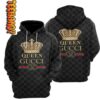 Queen Gucci Luxurious Brand 3D Hoodie 0