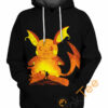 Raichu Pichu Pikachu Hoodie 3D 0