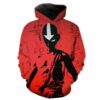 Red Avatar The Last Airbender Red Aang Hoodie 3D 0