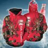 Red Budweiser Hoodie 3D Elk Hunter Gift For Beer Lovers 0