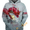 Red Gyarados Hoodie 3D Red Gyarados Hoodie 3D 0