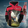 Red Rooster Budweiser Hoodie 3D Beer Lovers Gift 0