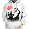 Red Sun Saiyan Hoodie 3D 0