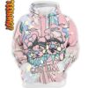 Retro Easter Clown Bear Dripping 3D Hoodie 0